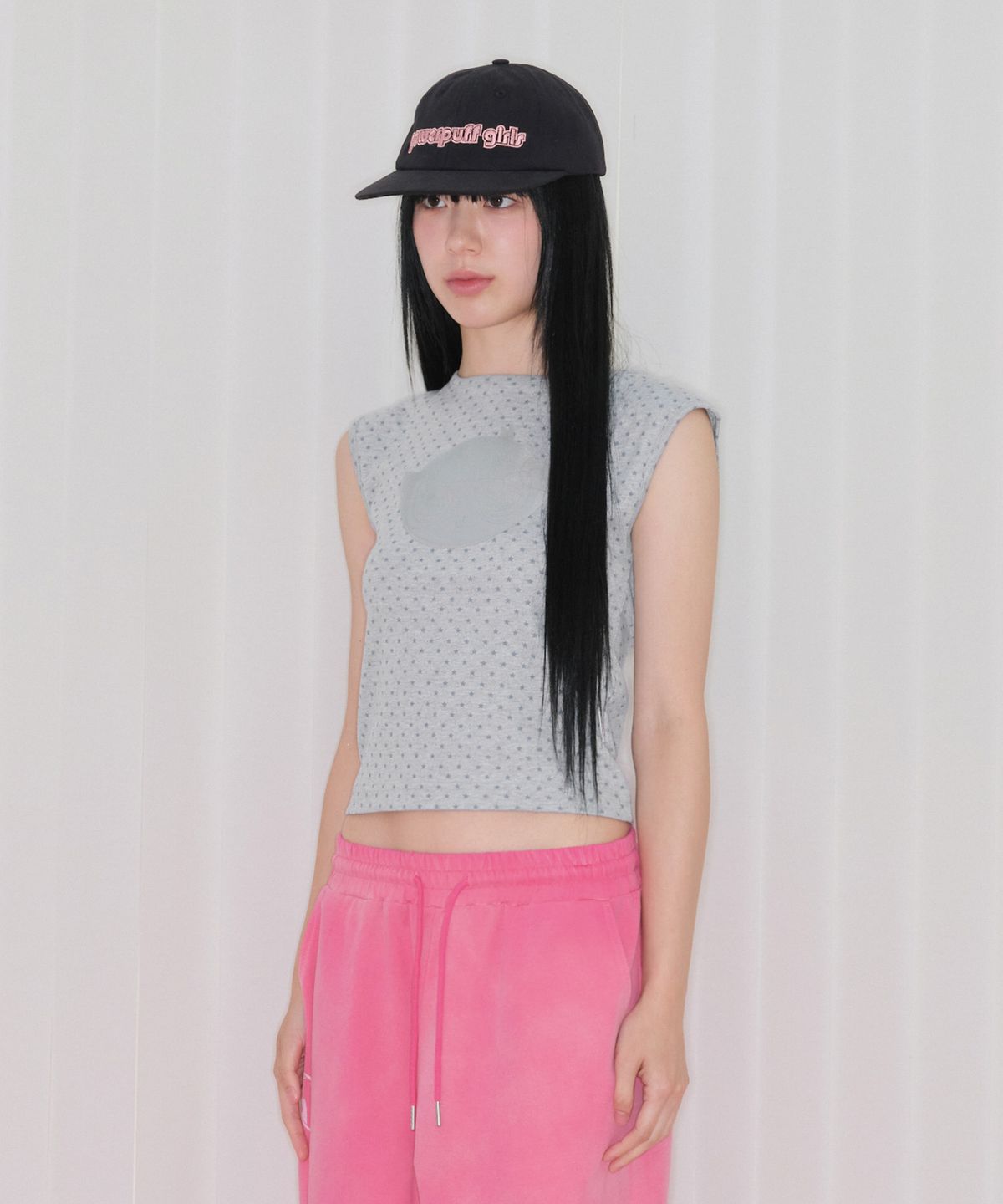 아메스 월드와이드(AMES-WORLDWIDE) PPG GLITTER SLEEVELESS GREY