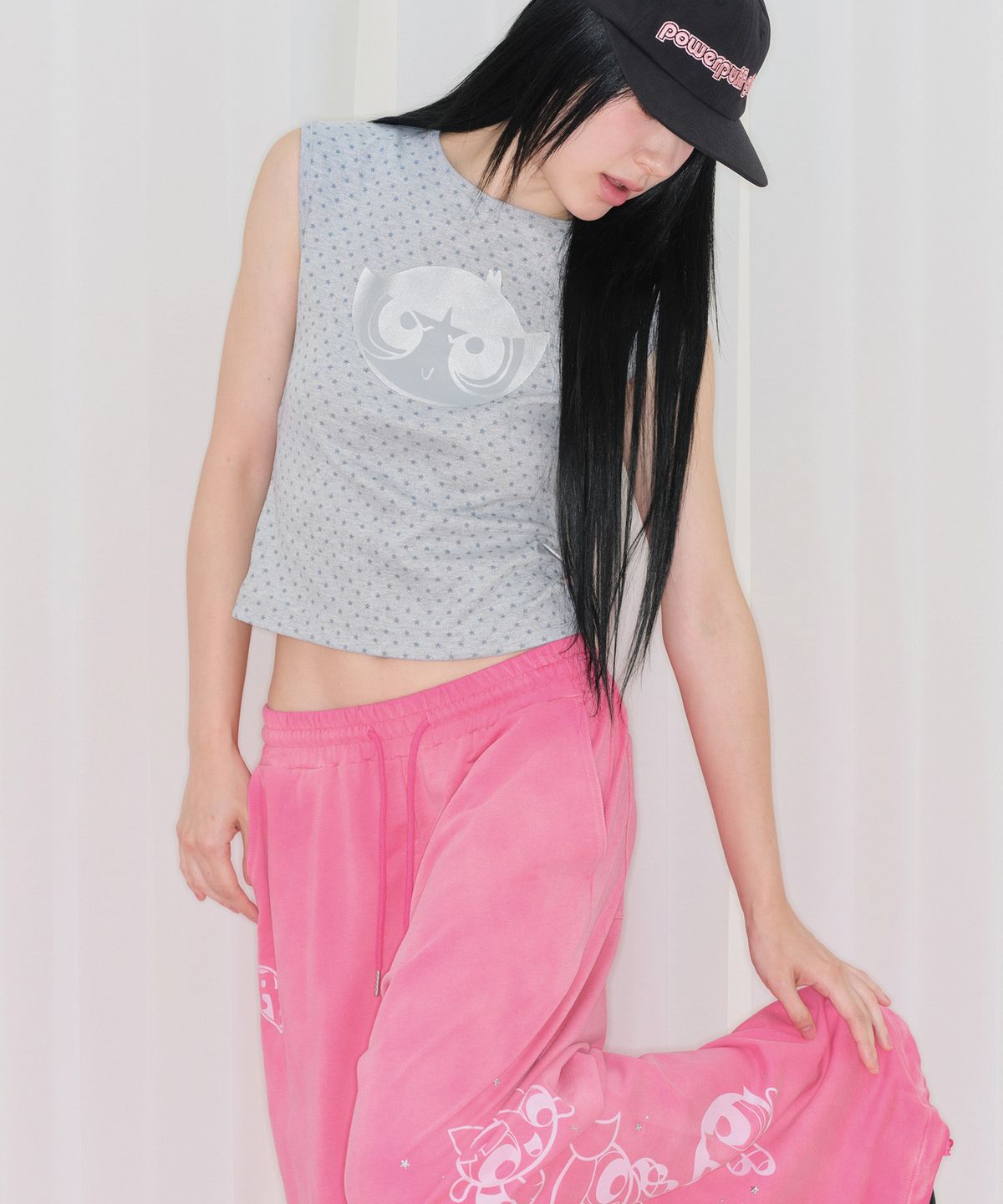 아메스 월드와이드(AMES-WORLDWIDE) PPG GLITTER SLEEVELESS GREY