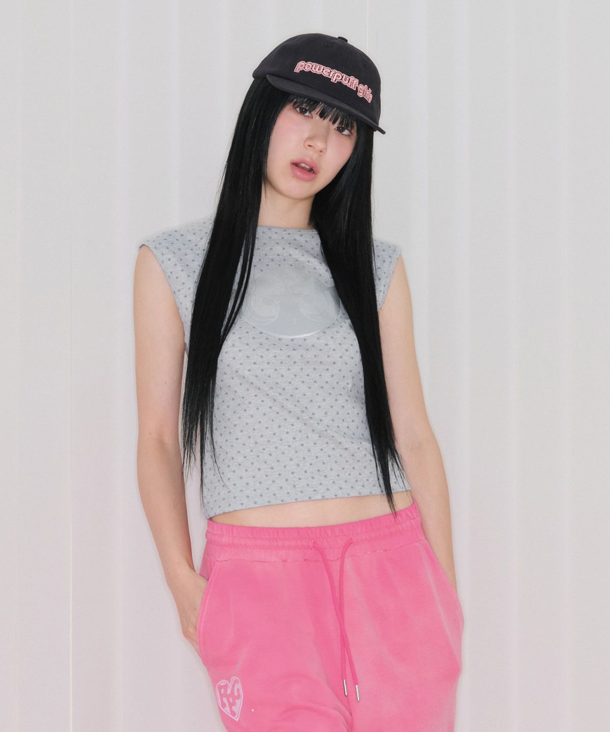 아메스 월드와이드(AMES-WORLDWIDE) PPG GLITTER SLEEVELESS GREY