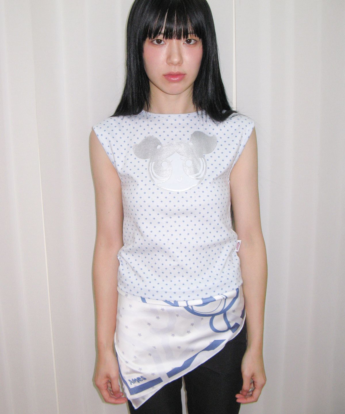 아메스 월드와이드(AMES-WORLDWIDE) PPG GLITTER SLEEVELESS SKY BLUE