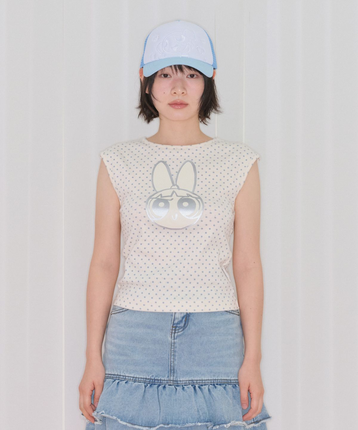 아메스 월드와이드(AMES-WORLDWIDE) PPG GLITTER SLEEVELESS YELLOW