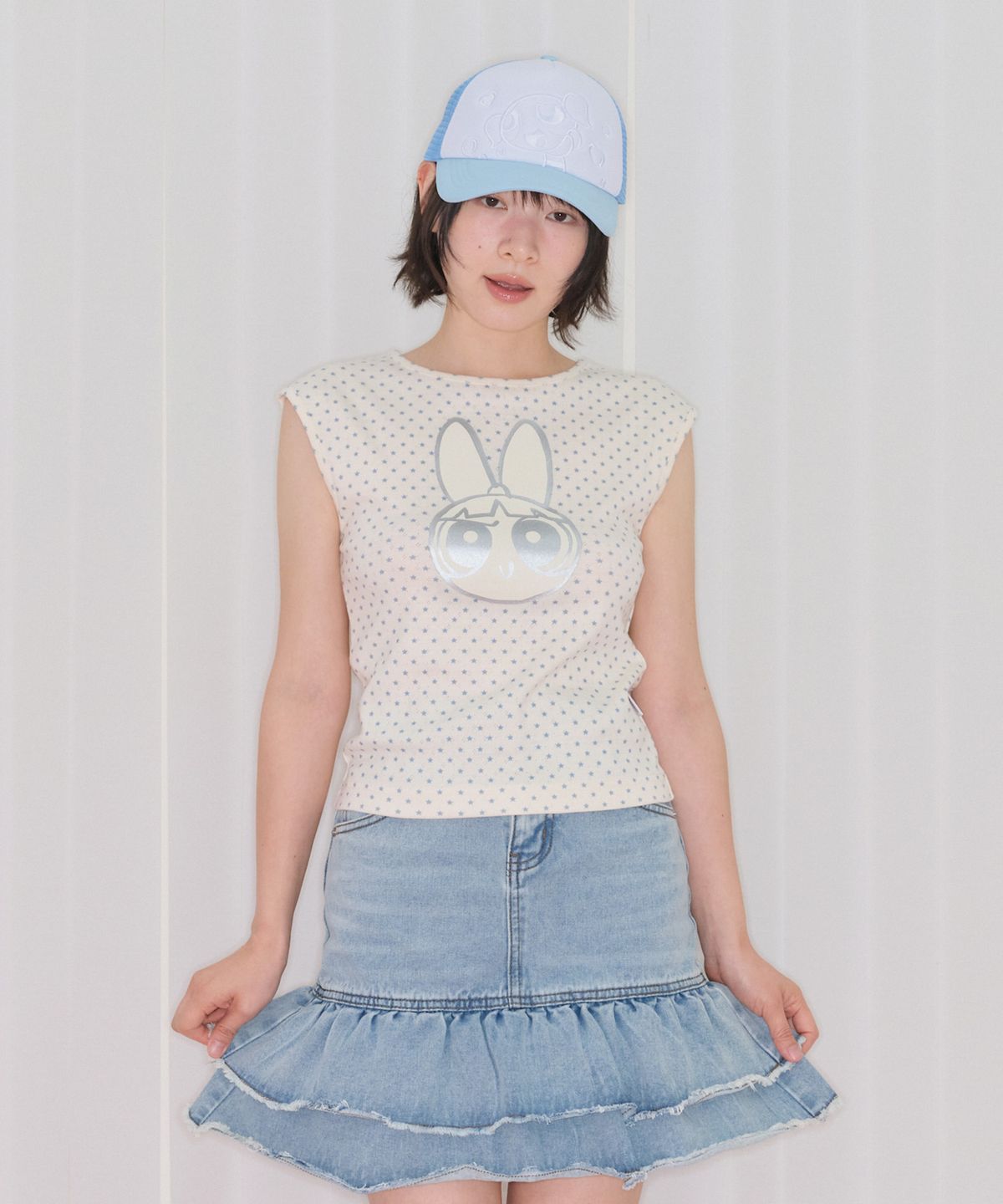 아메스 월드와이드(AMES-WORLDWIDE) PPG GLITTER SLEEVELESS YELLOW