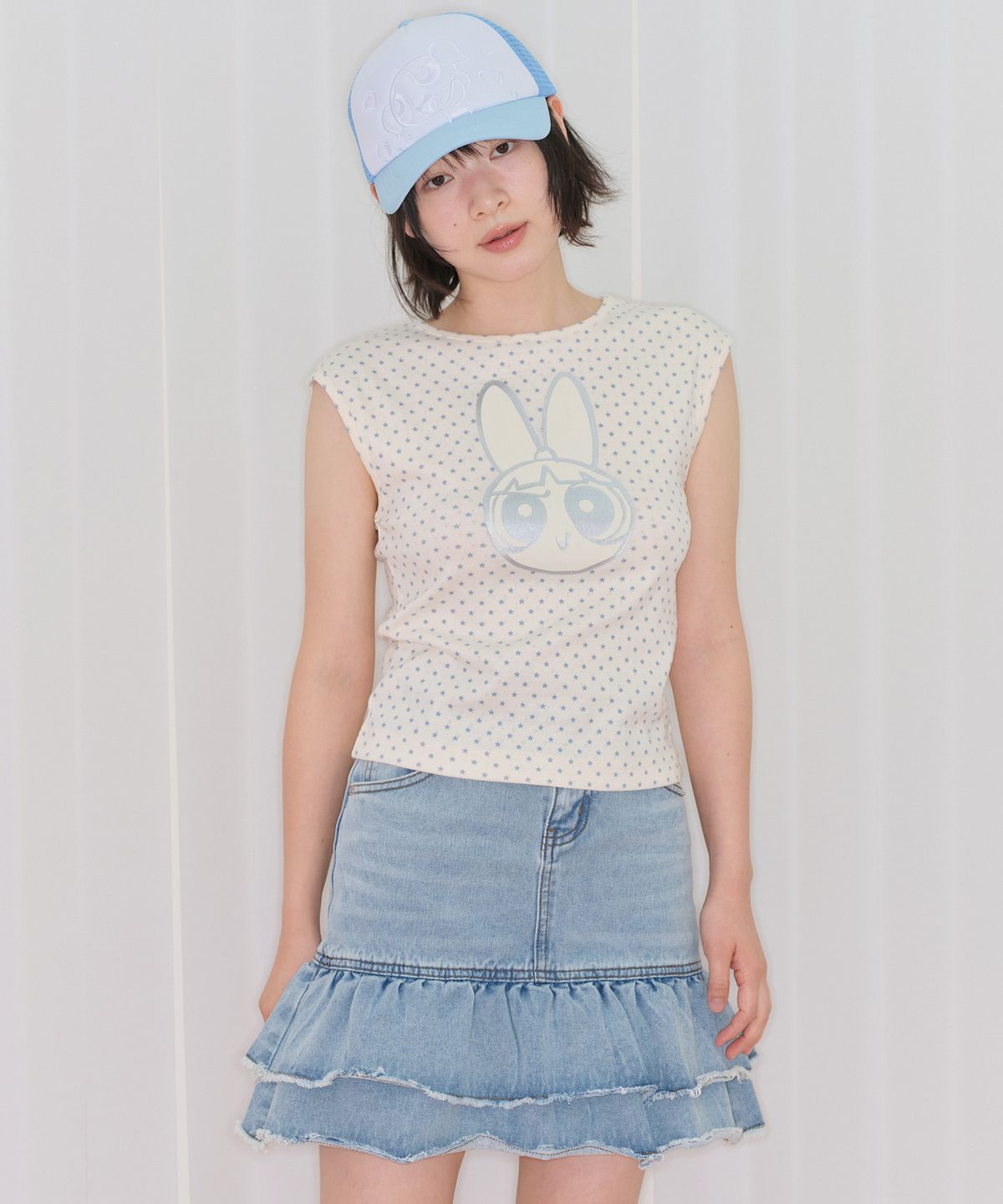 아메스 월드와이드(AMES-WORLDWIDE) PPG GLITTER SLEEVELESS YELLOW
