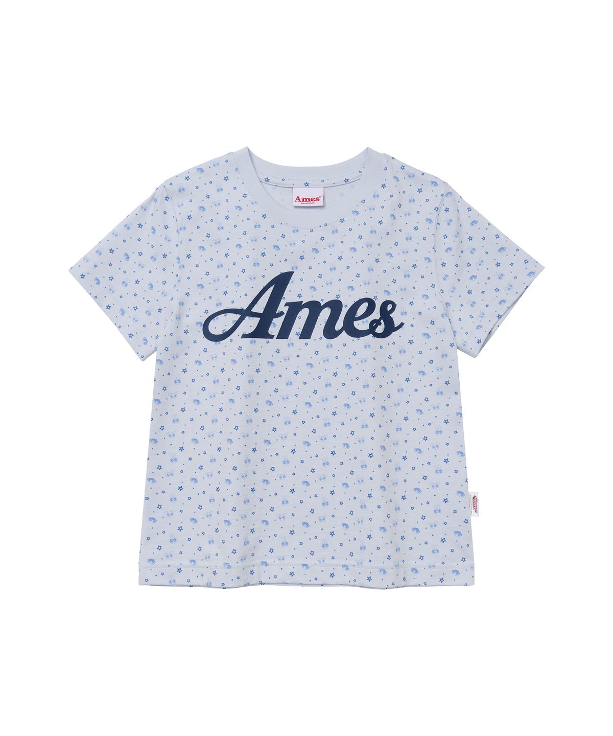 아메스 월드와이드(AMES-WORLDWIDE) PPG TWINKLE CROP TEE SKY BLUE