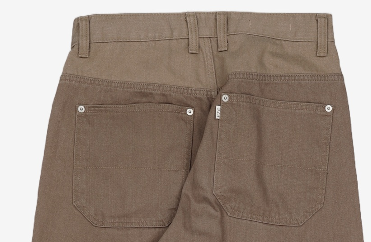 해칭룸(HATCHINGROOM) Two Face Regular Jeans Beige 2