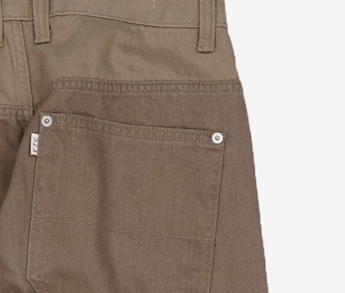 해칭룸(HATCHINGROOM) Two Face Regular Jeans Beige 2