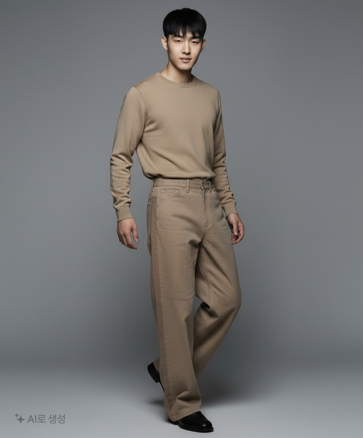 해칭룸(HATCHINGROOM) Two Face Regular Jeans Beige 2