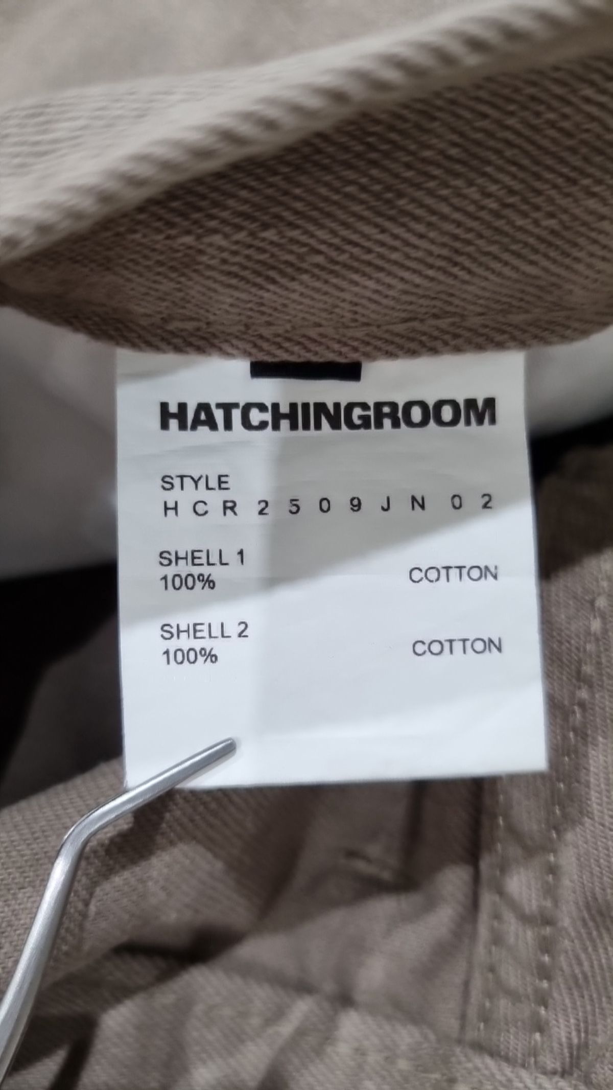 해칭룸(HATCHINGROOM) Two Face Regular Jeans Beige 2