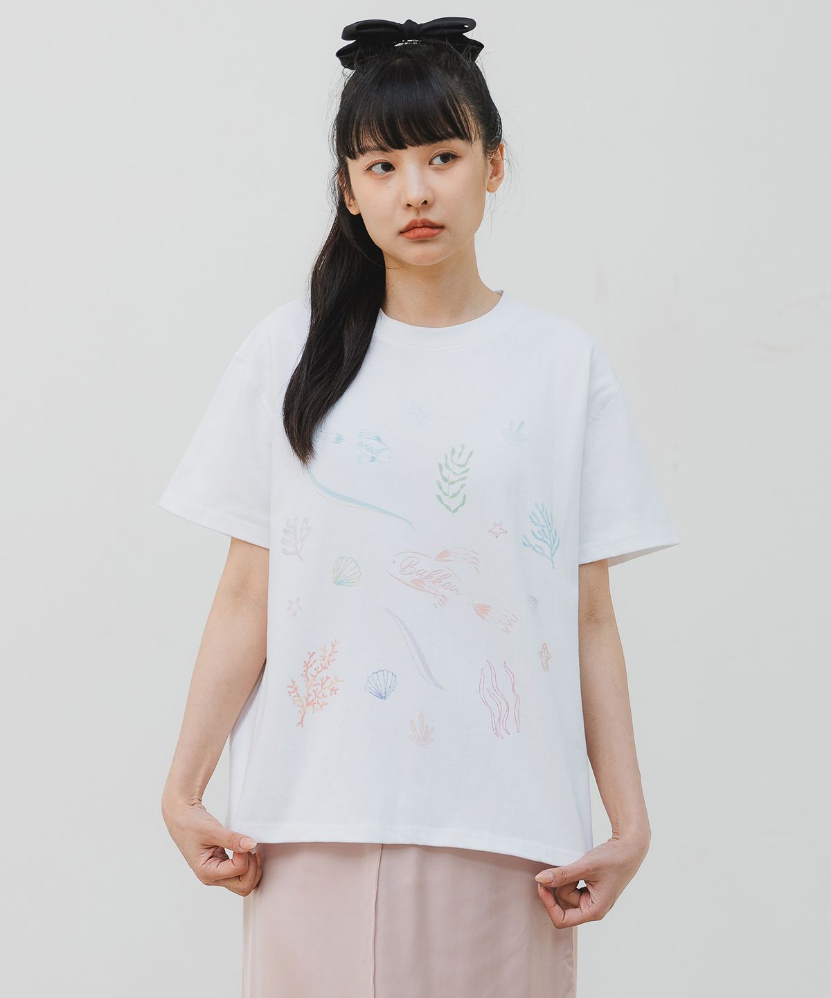 바켄(BAKKEN) [우먼] UNDER THE SEA 반팔티셔츠 BK3967 (2COLOR)