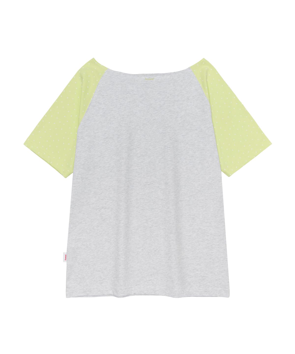 아메스 월드와이드(AMES-WORLDWIDE) PPG HEART RAGLAN OFF SHOULDER TEE LIGHT GREY