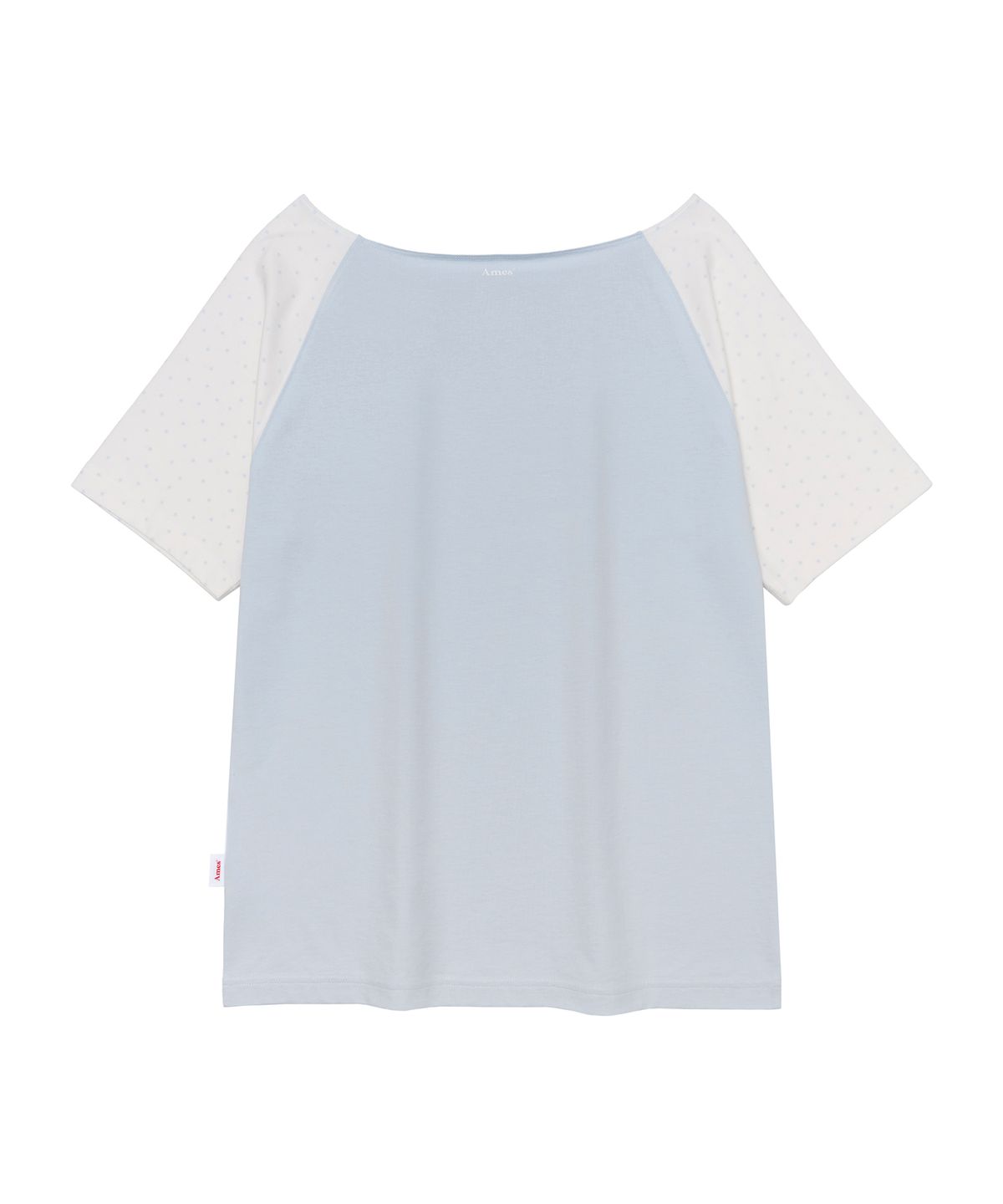 아메스 월드와이드(AMES-WORLDWIDE) PPG HEART RAGLAN OFF SHOULDER TEE SKY BLUE