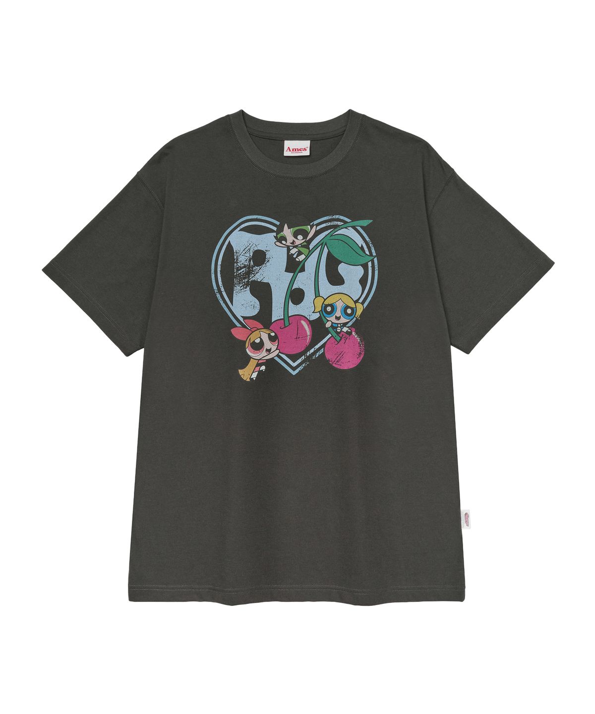 아메스 월드와이드(AMES-WORLDWIDE) PPG HEART CHERRY TEE CHARCOAL