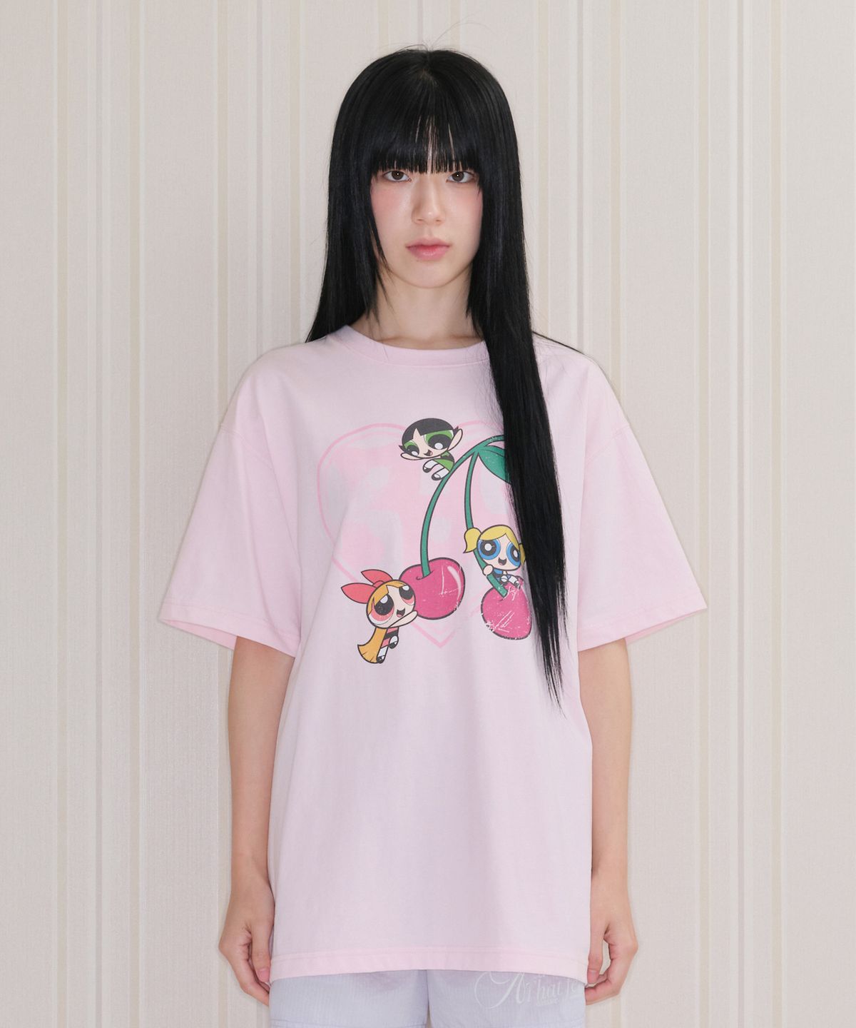 아메스 월드와이드(AMES-WORLDWIDE) PPG HEART CHERRY TEE PINK