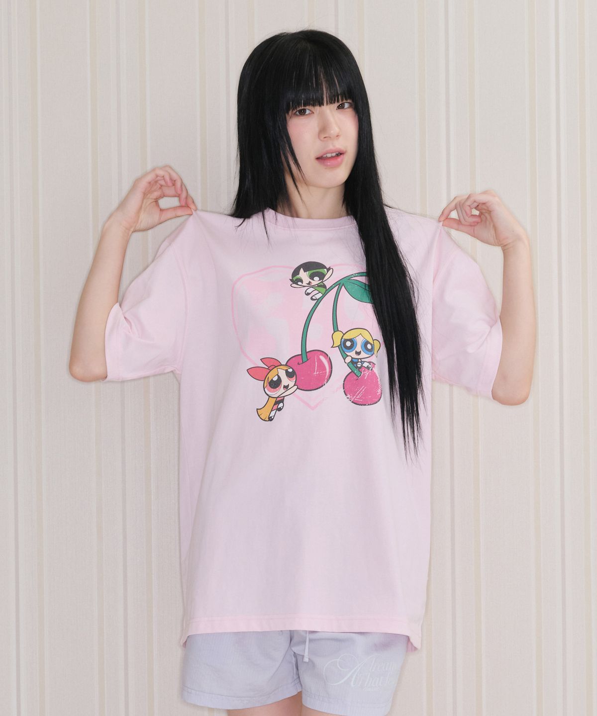 아메스 월드와이드(AMES-WORLDWIDE) PPG HEART CHERRY TEE PINK