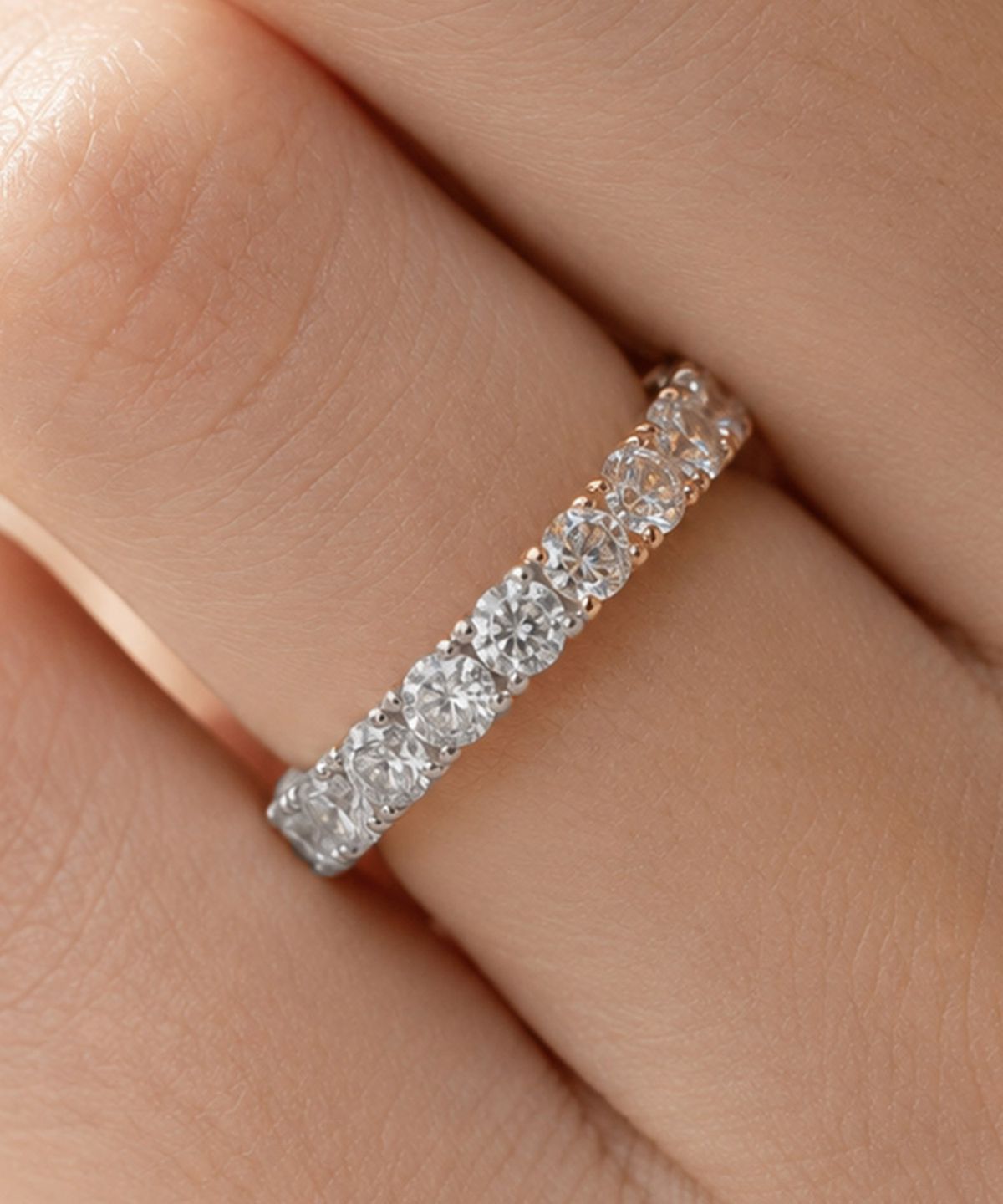 엘렌쥬얼리(HELENE JEWELRY) 14K 18K 랩 다이아몬드 1부 4프롱 미스 링 금 반지