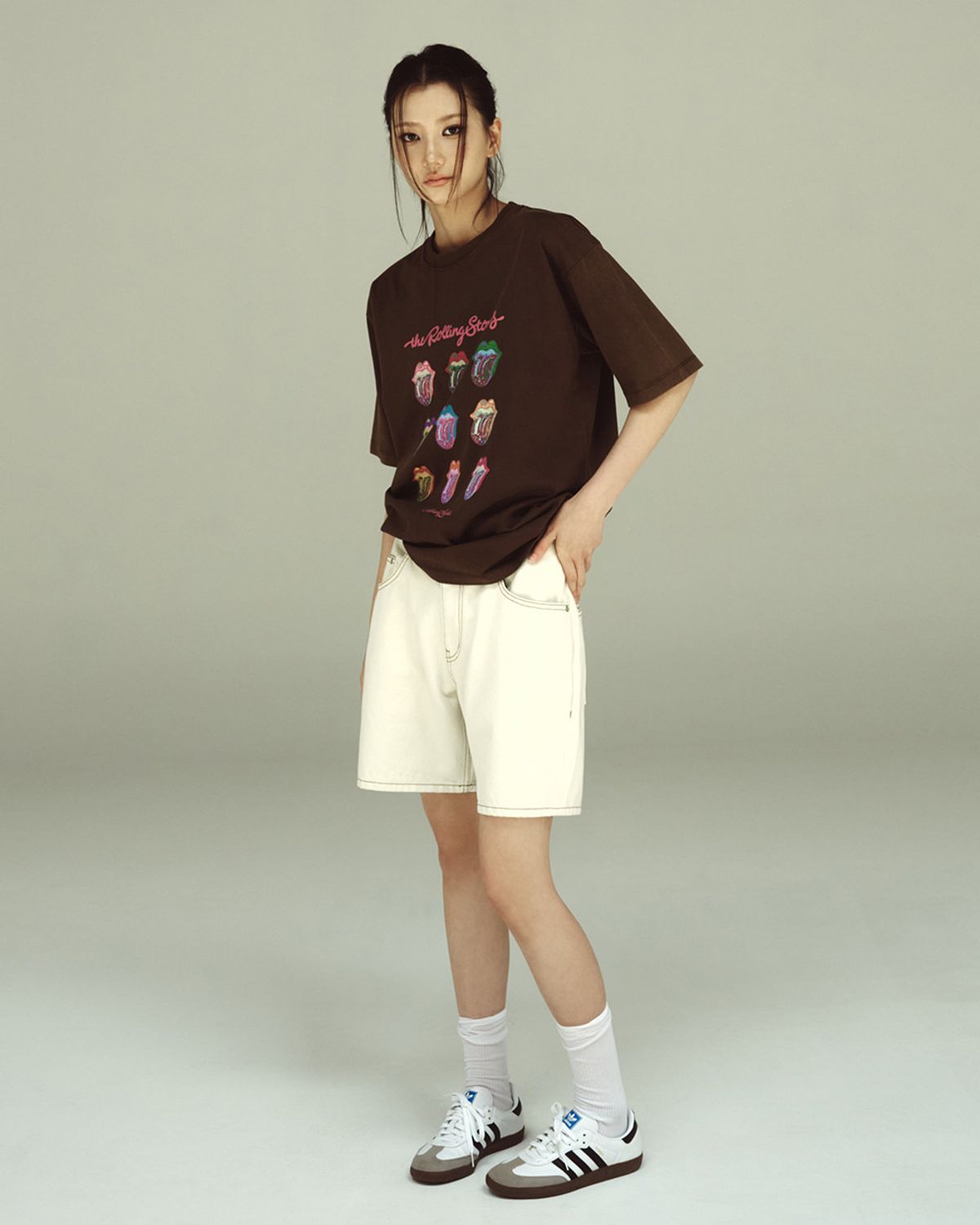아크메드라비(ACME DE LA VIE) ROLLING STONES GLOW ARCHIVE SHORT SLEEVE T-SHIRT