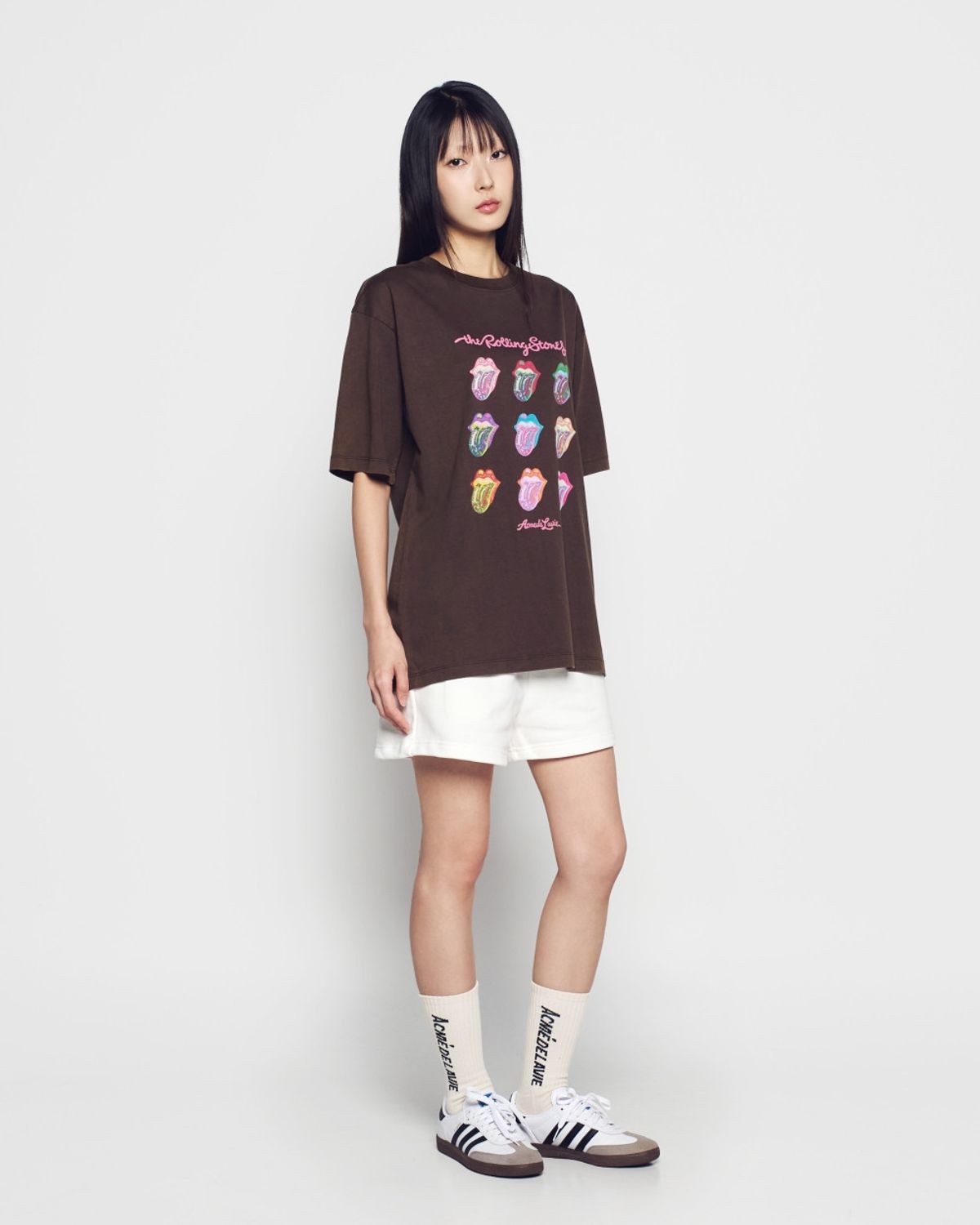 아크메드라비(ACME DE LA VIE) ROLLING STONES GLOW ARCHIVE SHORT SLEEVE T-SHIRT