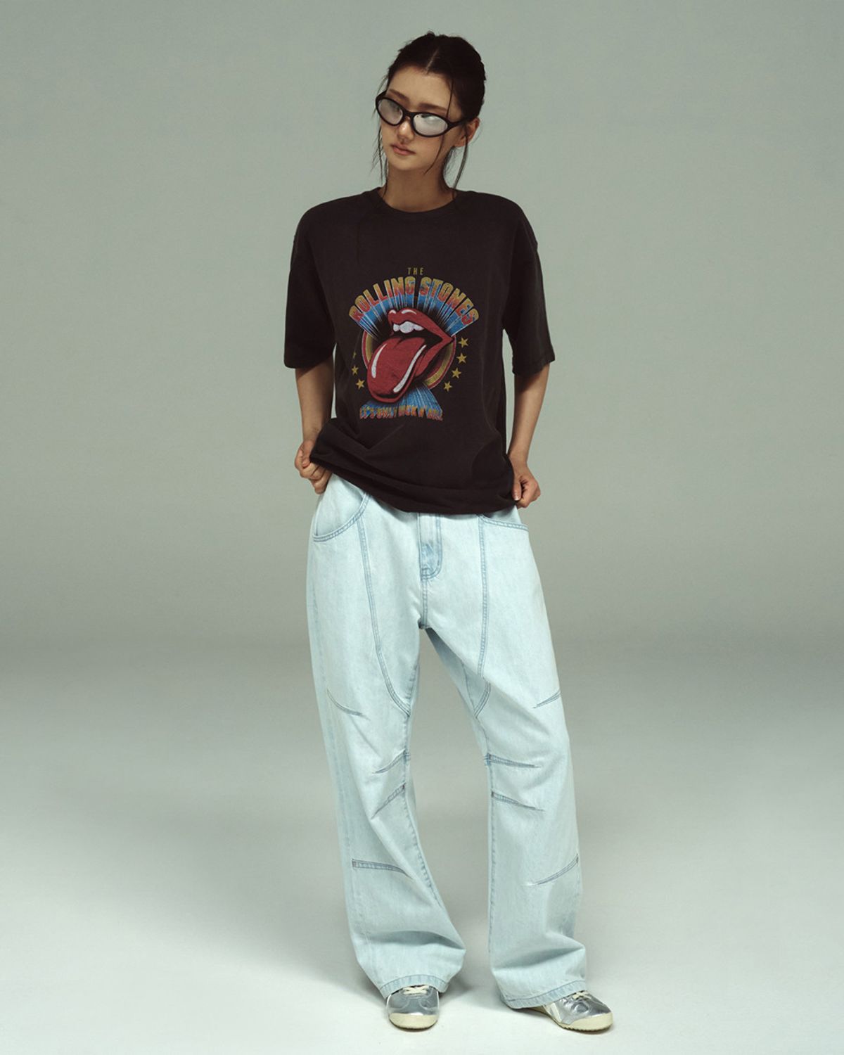아크메드라비(ACME DE LA VIE) ROLLING STONES ROCK & ROLL SHORT SLEEVE T-SHIRT