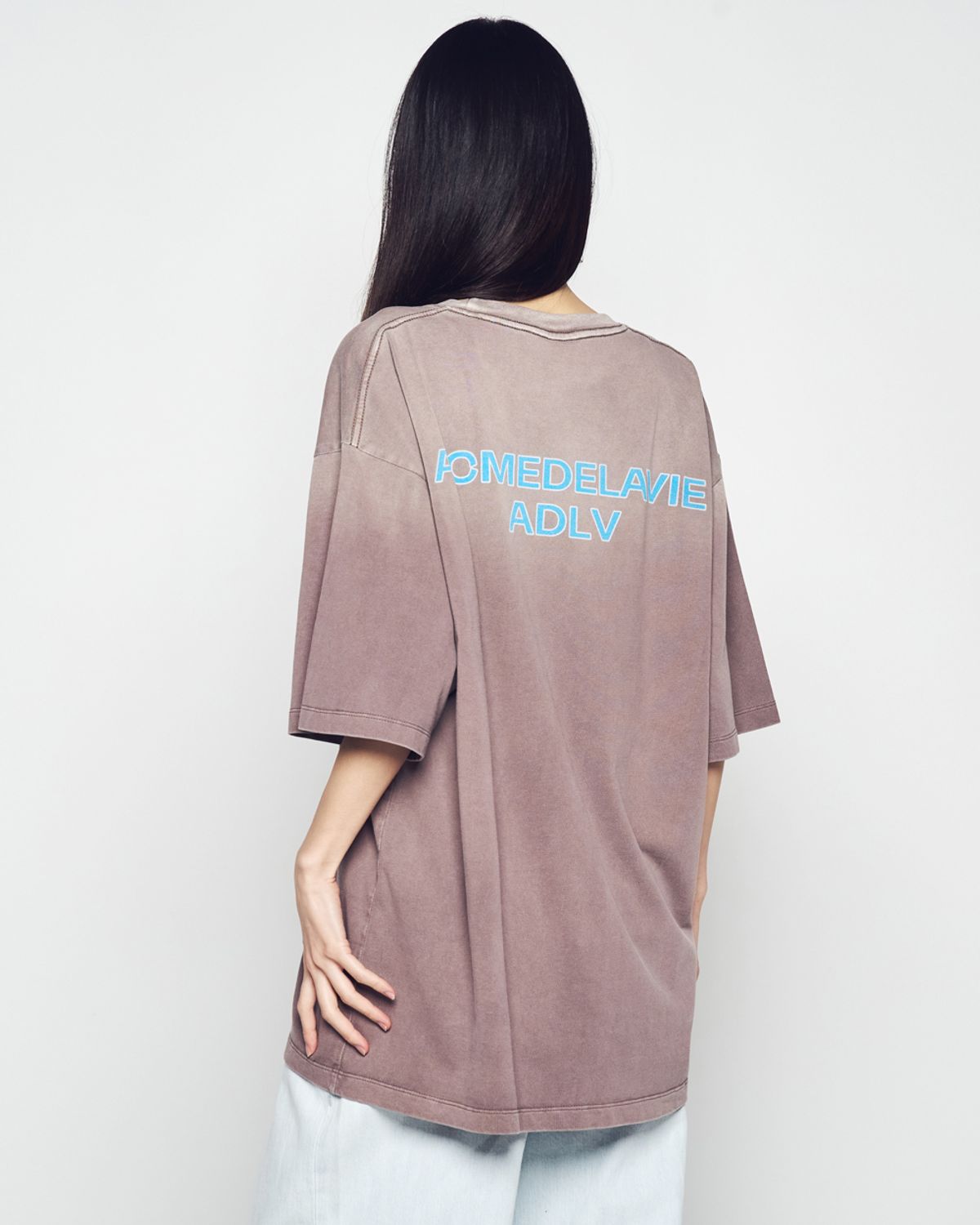 아크메드라비(ACME DE LA VIE) ROLLING STONES BLACK BLUE POSTER SHORT SLEEVE T-SHIRT
