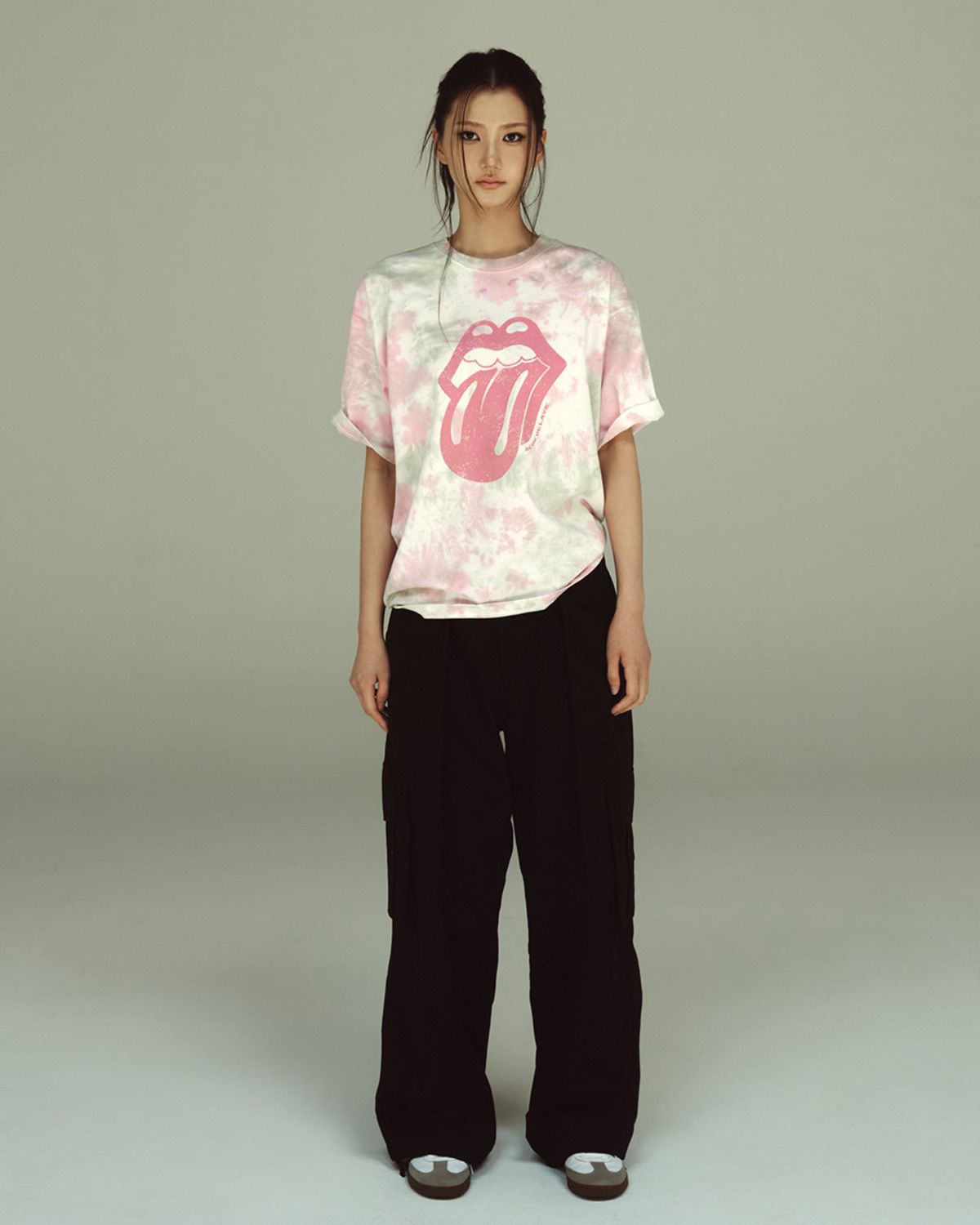 아크메드라비(ACME DE LA VIE) ROLLING STONES 2TONE DYEING SHORT SLEEVE T-SHIRT