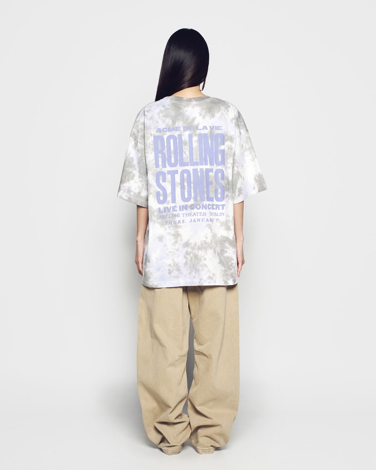 아크메드라비(ACME DE LA VIE) ROLLING STONES 2TONE DYEING SHORT SLEEVE T-SHIRT