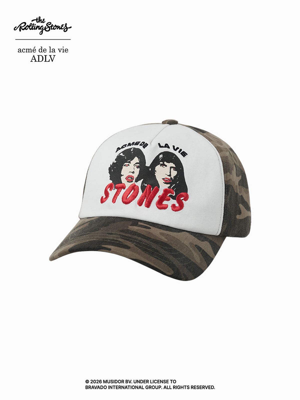 아크메드라비(ACME DE LA VIE) ROLLING STONES 2TONE BALL CAP
