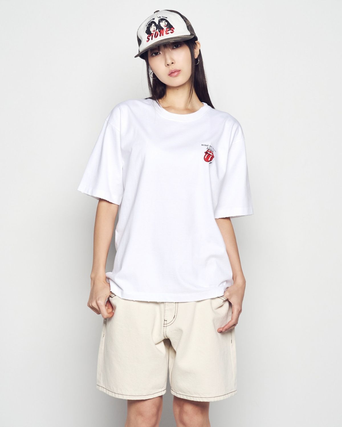 아크메드라비(ACME DE LA VIE) ROLLING STONES 2TONE BALL CAP