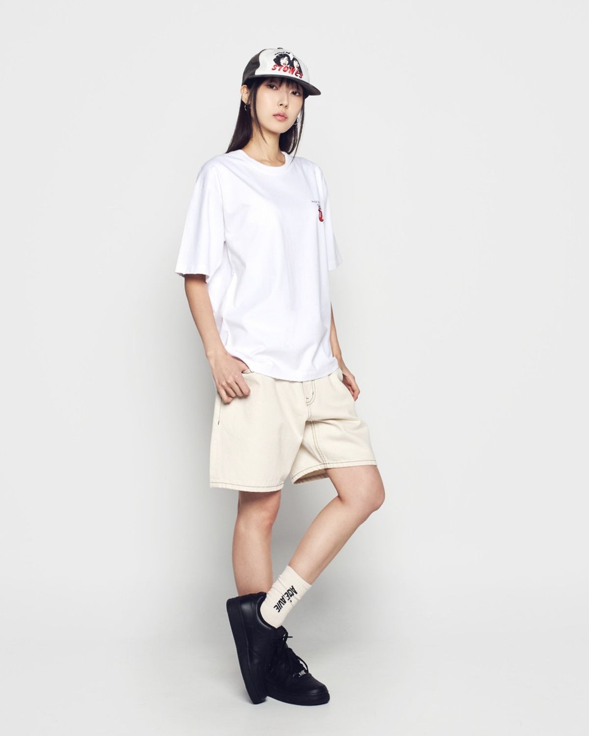 아크메드라비(ACME DE LA VIE) ROLLING STONES 2TONE BALL CAP