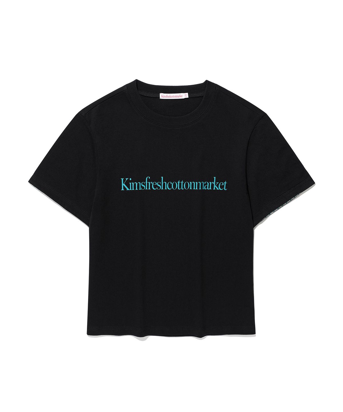 킴스 프레시 코튼 마켓(KIMS FRESH COTTON MARKET) 킴스 슬리브 롤업 티셔츠 블랙