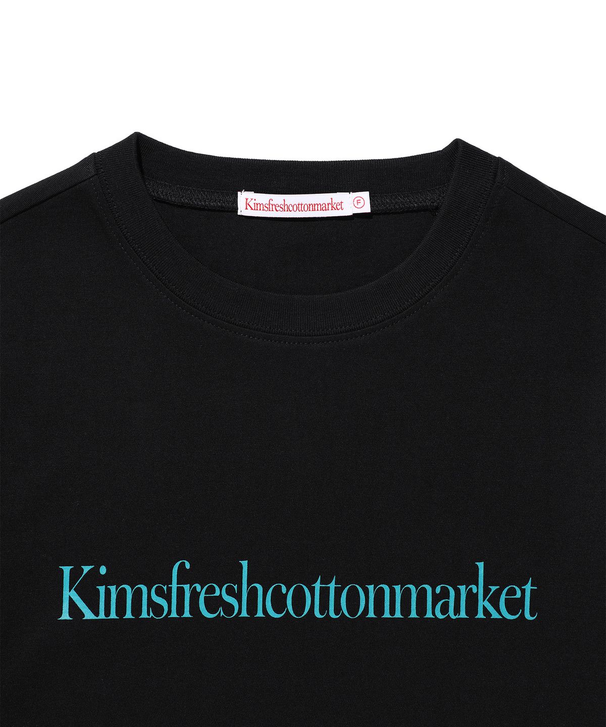 킴스 프레시 코튼 마켓(KIMS FRESH COTTON MARKET) 킴스 슬리브 롤업 티셔츠 블랙