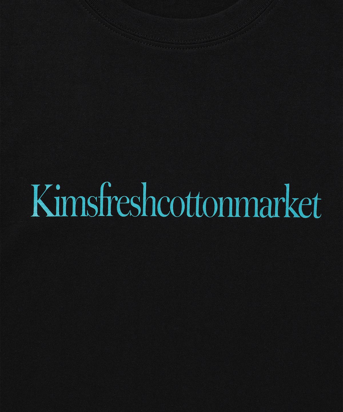킴스 프레시 코튼 마켓(KIMS FRESH COTTON MARKET) 킴스 슬리브 롤업 티셔츠 블랙