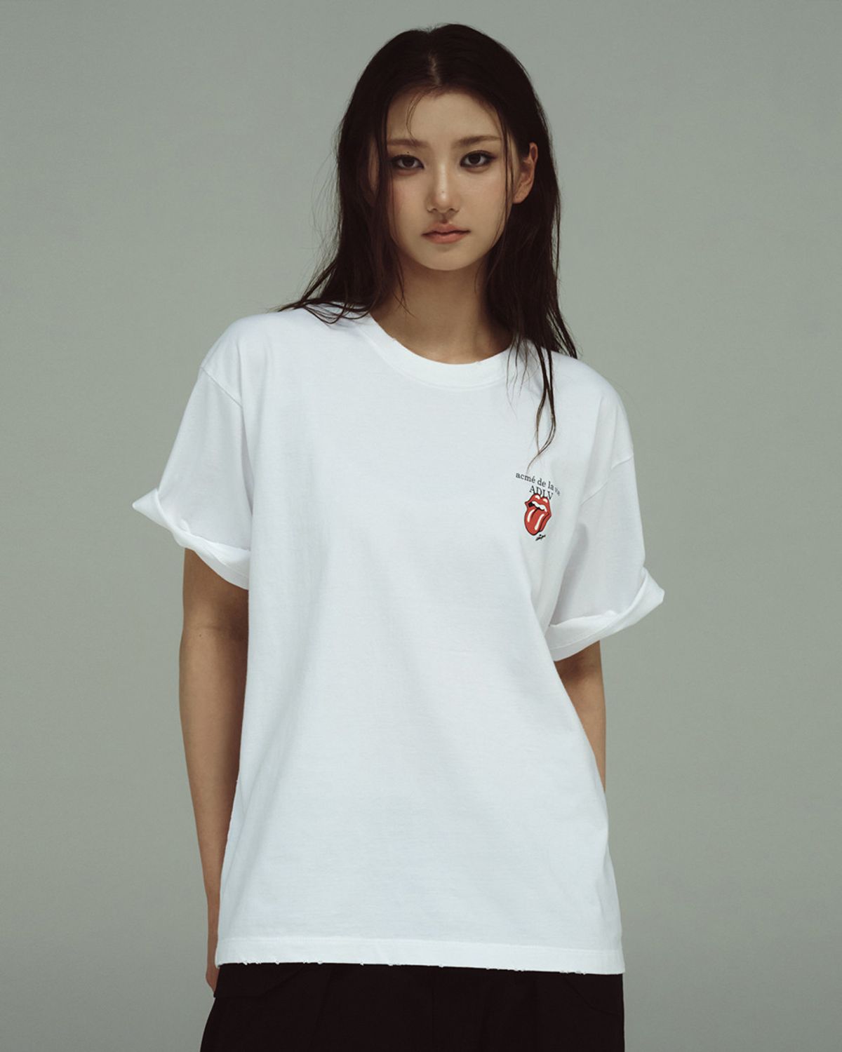 아크메드라비(ACME DE LA VIE) ROLLING STONES BASIC LOGO SHORT SLEEVE T-SHIRT