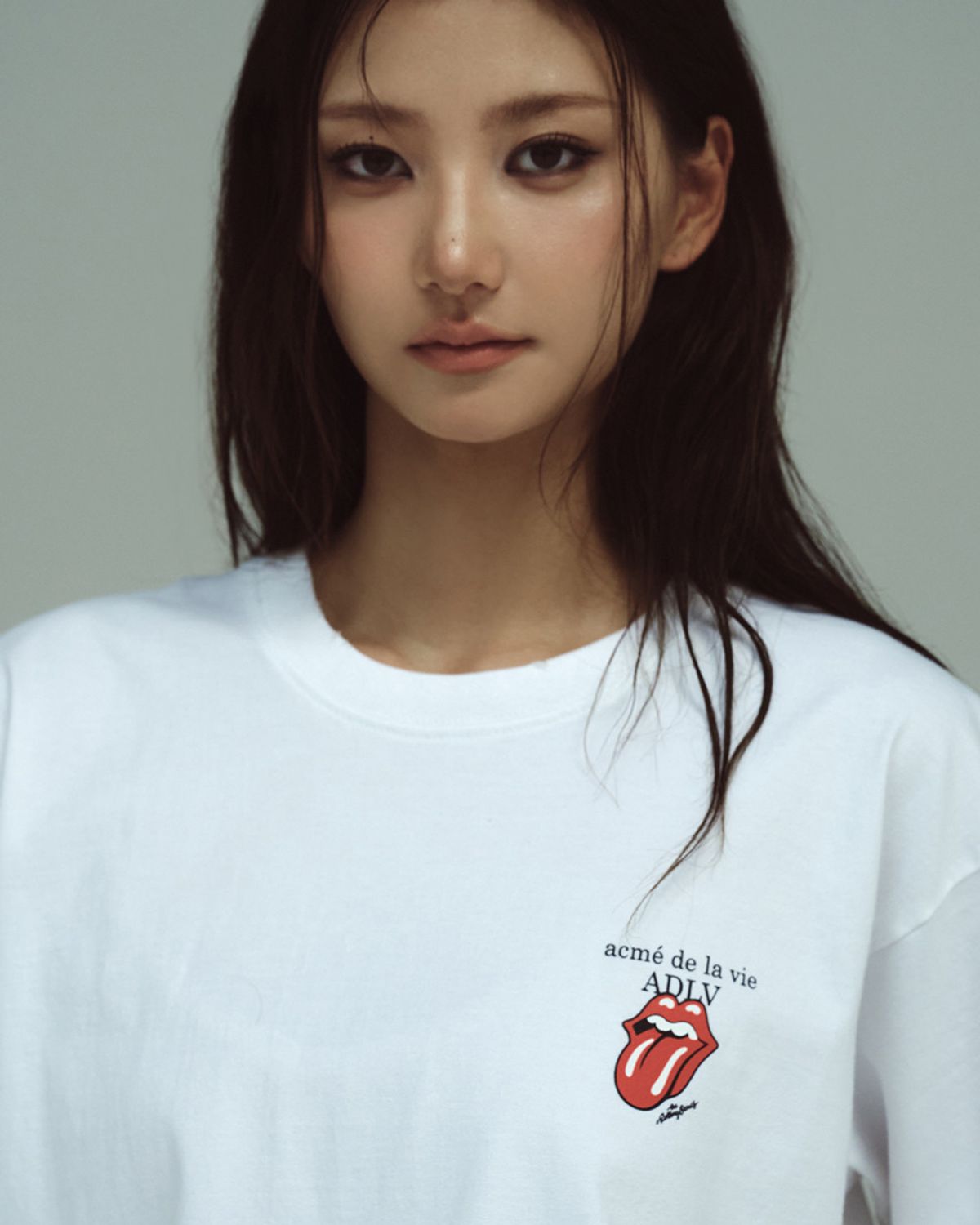아크메드라비(ACME DE LA VIE) ROLLING STONES BASIC LOGO SHORT SLEEVE T-SHIRT