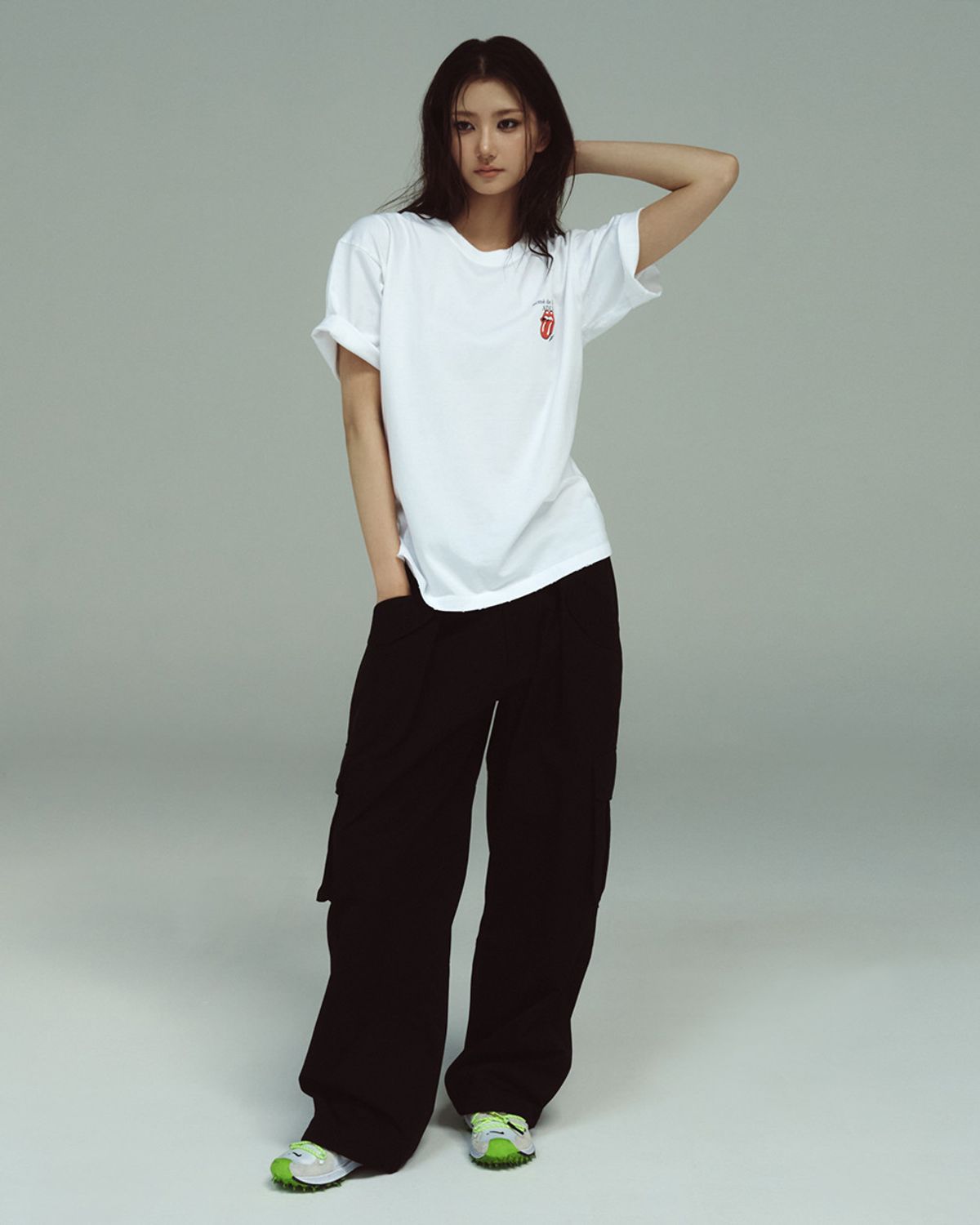아크메드라비(ACME DE LA VIE) ROLLING STONES BASIC LOGO SHORT SLEEVE T-SHIRT