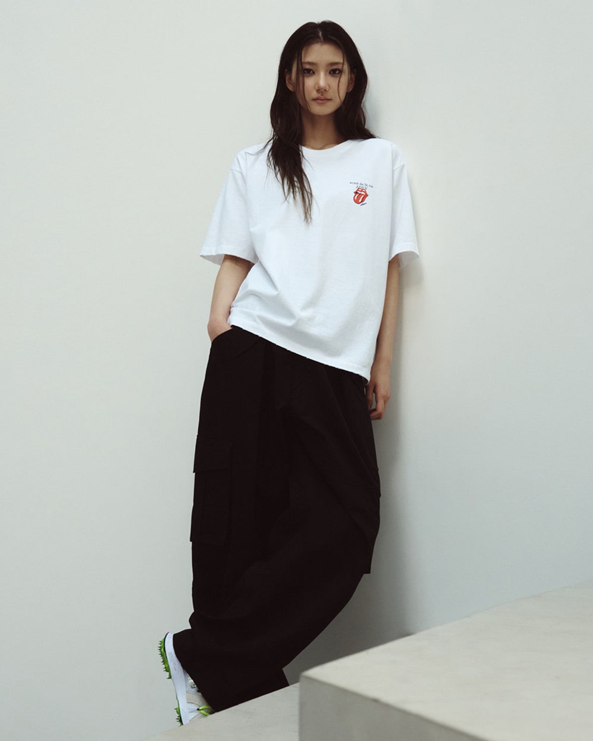 아크메드라비(ACME DE LA VIE) ROLLING STONES BASIC LOGO SHORT SLEEVE T-SHIRT