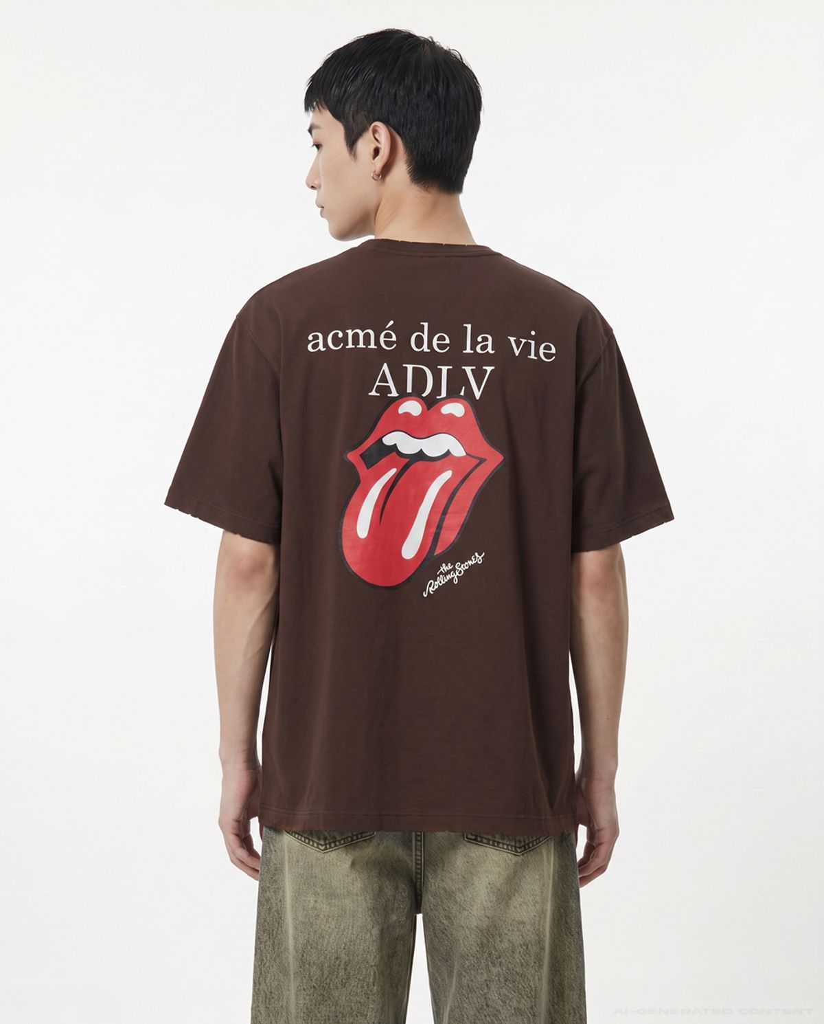 아크메드라비(ACME DE LA VIE) ROLLING STONES BASIC LOGO SHORT SLEEVE T-SHIRT