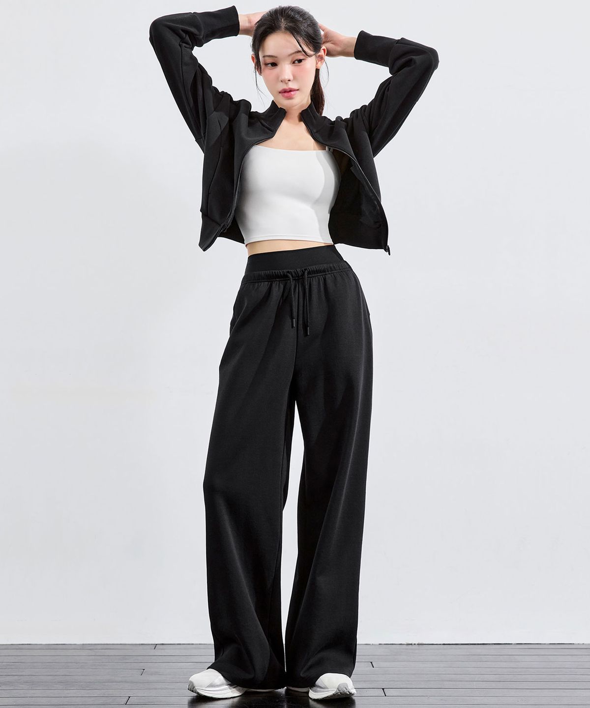 젝시믹스(XEXYMIX) [2PACK] 소프트 텐션 레이어드 와이드 팬츠 XFK3PT1102