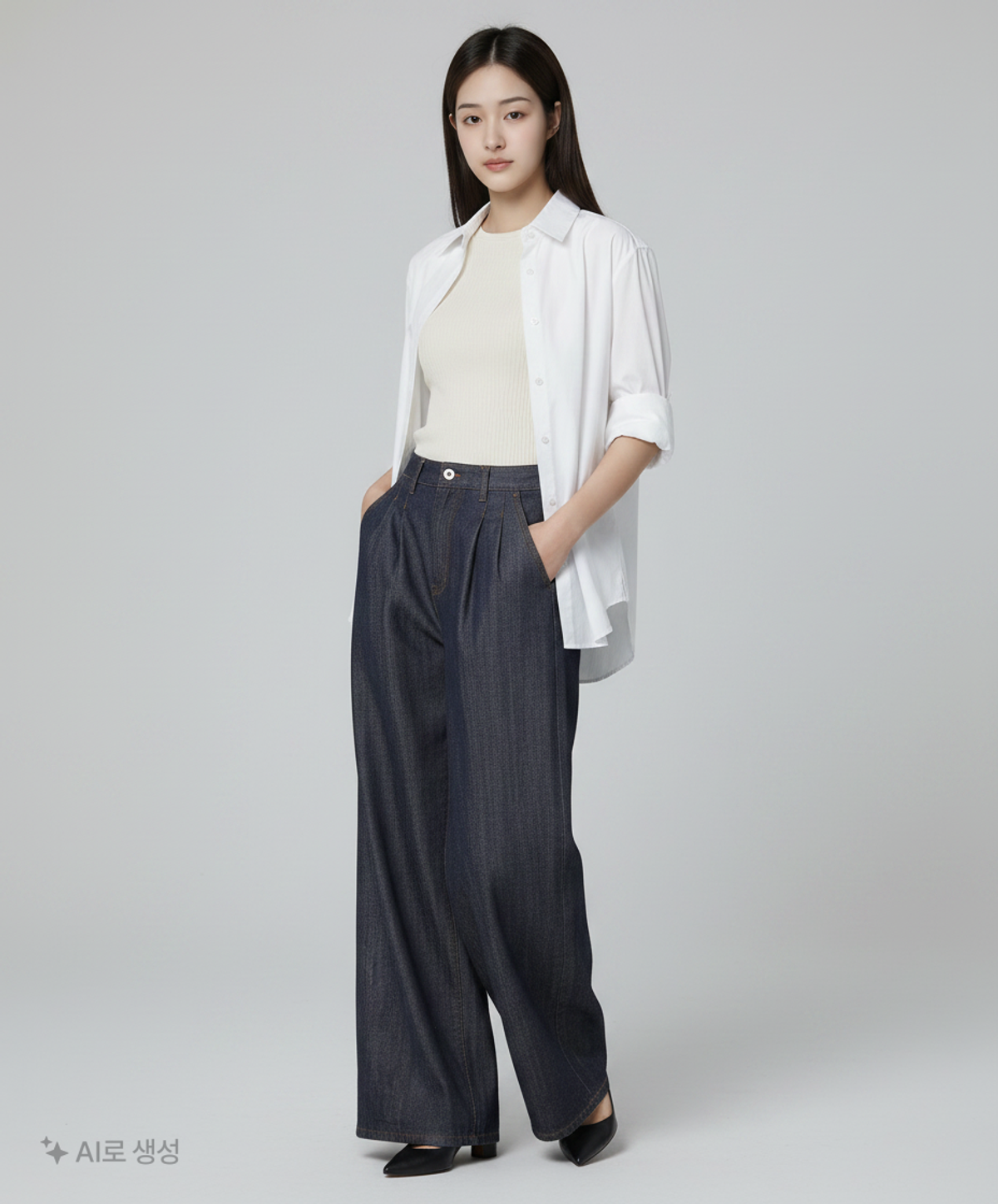 비슬로우(BESLOW) 청/데님 팬츠 28