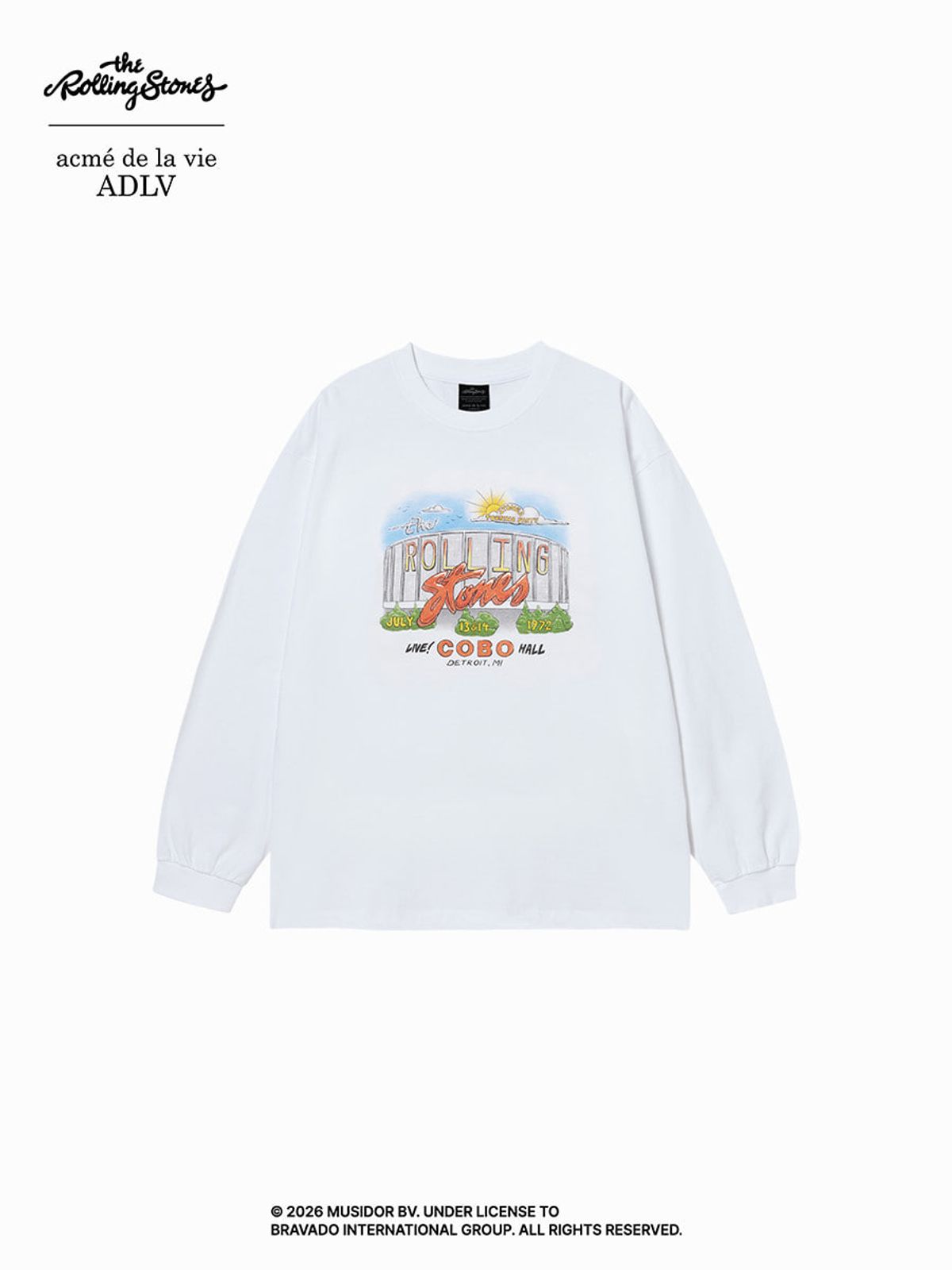 아크메드라비(ACME DE LA VIE) ROLLING STONES TOUR LONG SLEEVE T-SHIRT