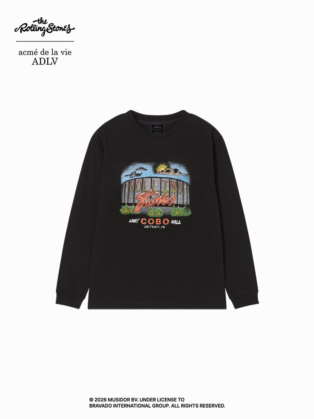 아크메드라비(ACME DE LA VIE) ROLLING STONES TOUR LONG SLEEVE T-SHIRT