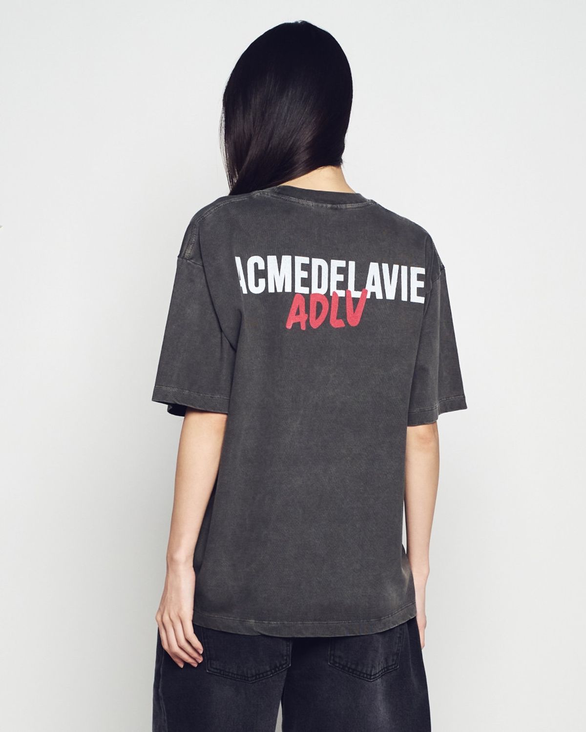 아크메드라비(ACME DE LA VIE) ROLLING STONES BAND LIVE PIGMENT SHORT SLEEVE T-SHIRT