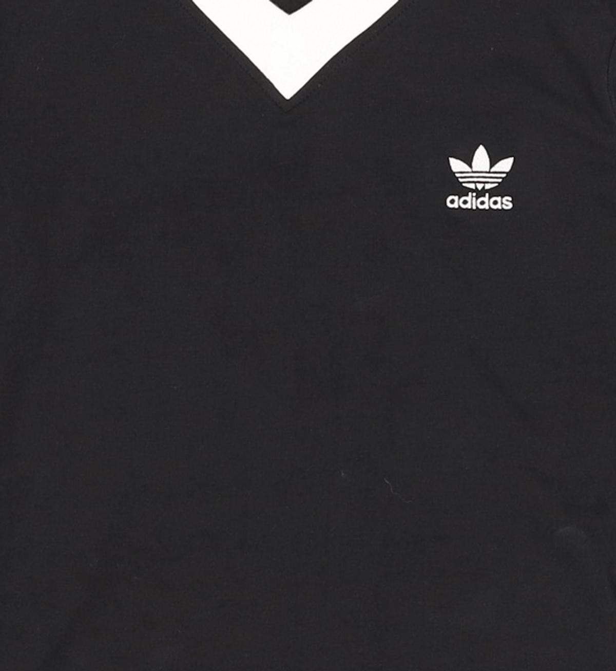 아디다스(ADIDAS) 브이넥 긴팔 셔츠 - 블랙 / IY7247 S