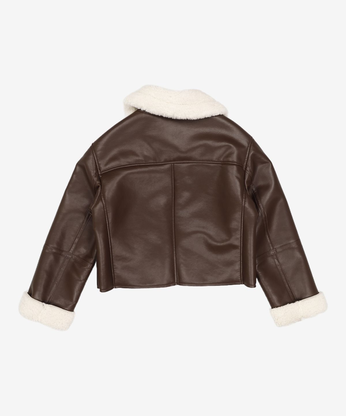 미쏘(MIXXO) 비건레더 크롭 무스탕 MIWJLCV22B S