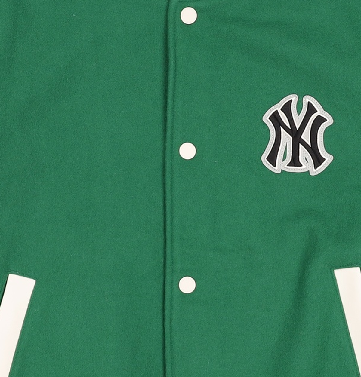 엠엘비(MLB) 베이직 미디움 로고 울 바시티자켓 NY (Mg.Green) M