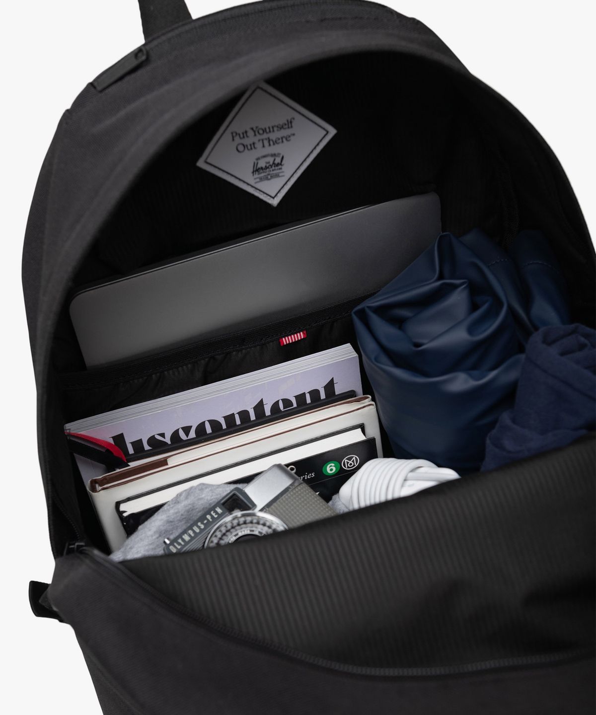 허쉘서플라이(HERSCHEL SUPPLY CO) 팝 퀴즈 백팩 Black/Tan