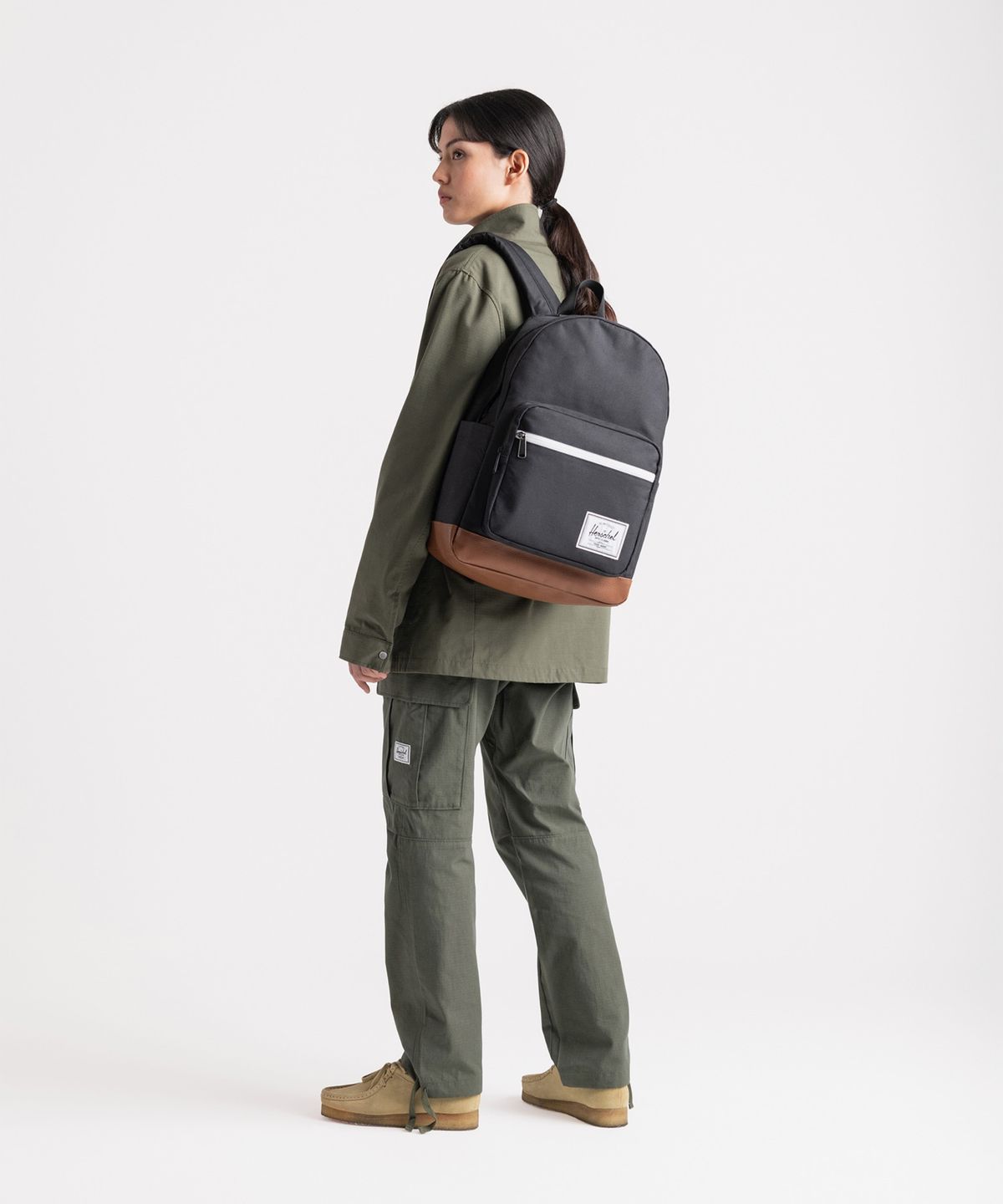 허쉘서플라이(HERSCHEL SUPPLY CO) 팝 퀴즈 백팩 Black/Tan