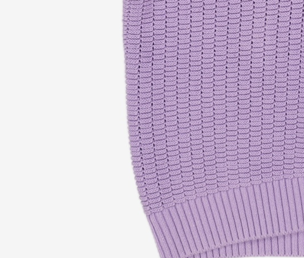 마틴플랜(MARTIN PLAN) Lilac Half Knit Shirts - PURPLE 105