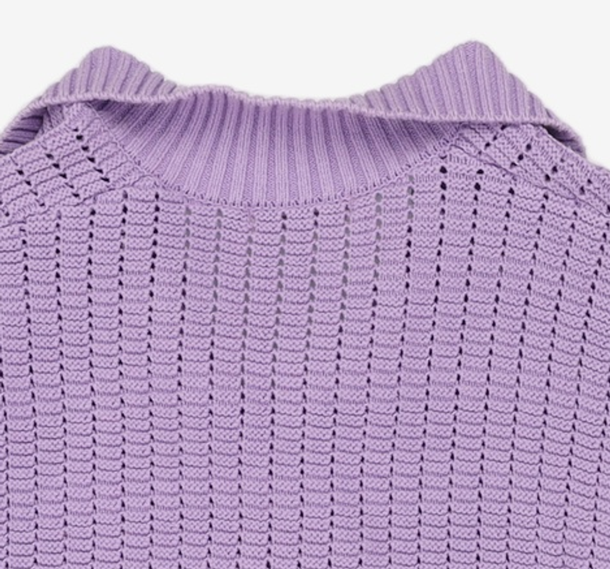 마틴플랜(MARTIN PLAN) Lilac Half Knit Shirts - PURPLE 105