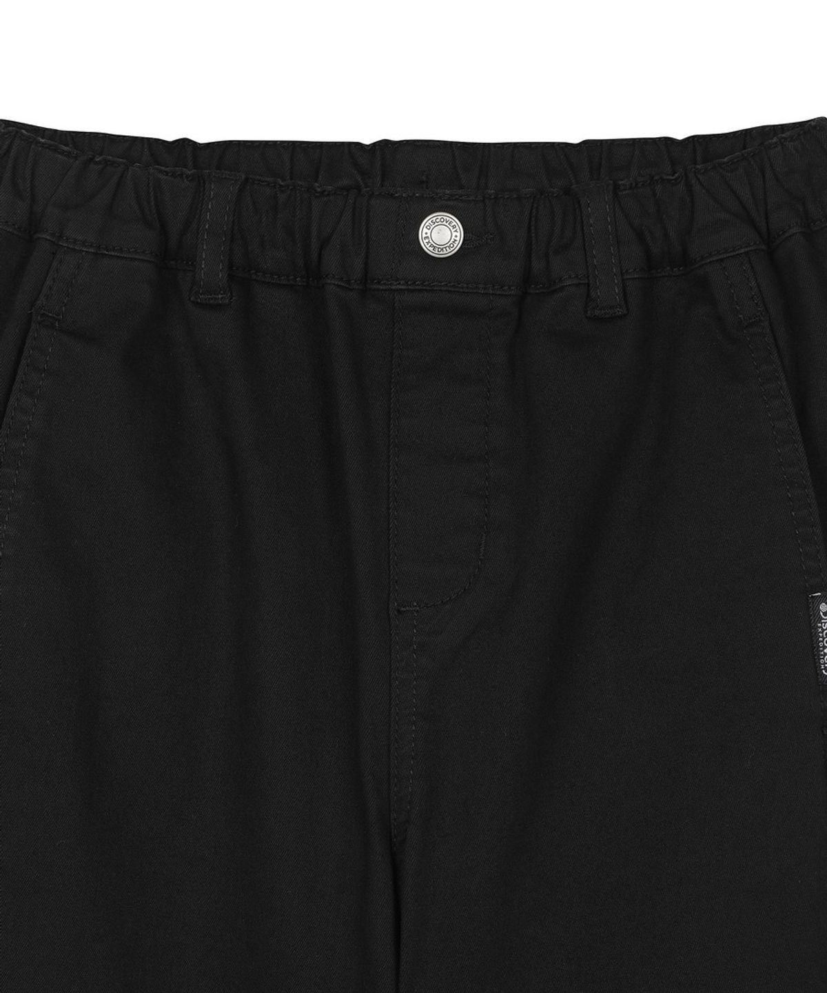 디스커버리 키즈(DISCOVERY KIDS) 키즈 커브드 우븐 팬츠 (BLACK)