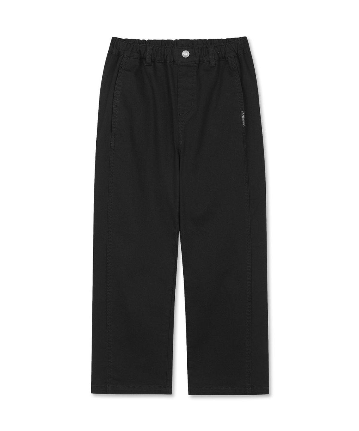 디스커버리 키즈(DISCOVERY KIDS) 키즈 커브드 우븐 팬츠 (BLACK)